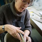 Anna Lambert in her studio 2016